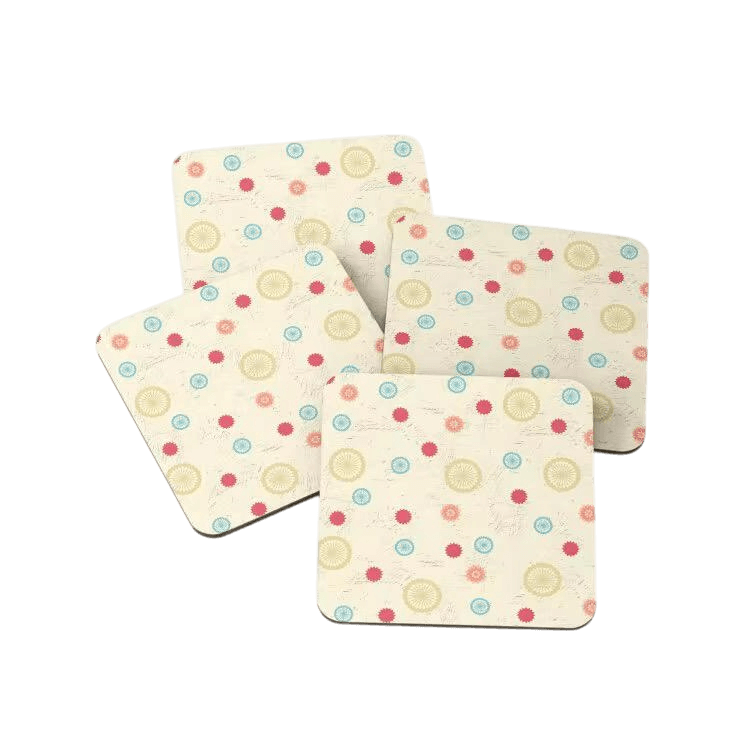 MDF PRINTED COASTER SQUARE SHAPE (DECAL)